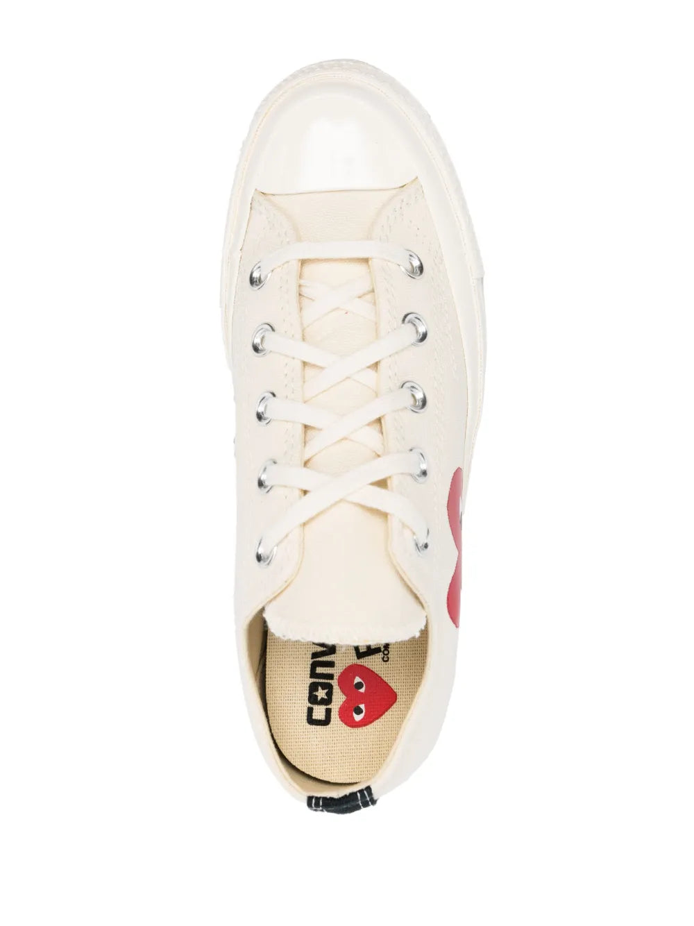 Comme Des Garçons Play x Converse tenis con corazones estampados | Image 5