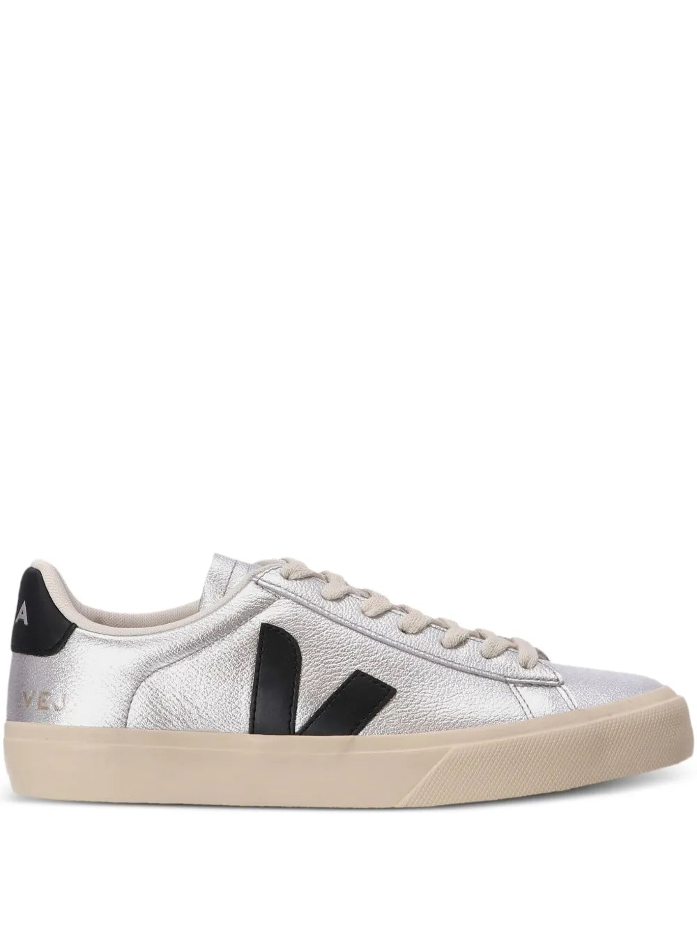 VEJA tenis Campo de piel | plateado | Image 1