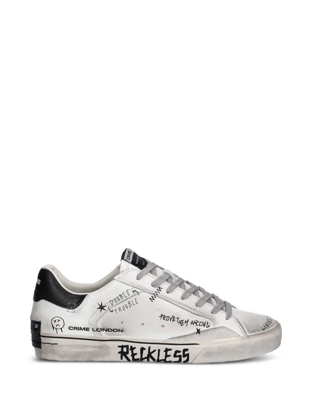 Crime London tenis con detalle de letras | blanco | Image 1