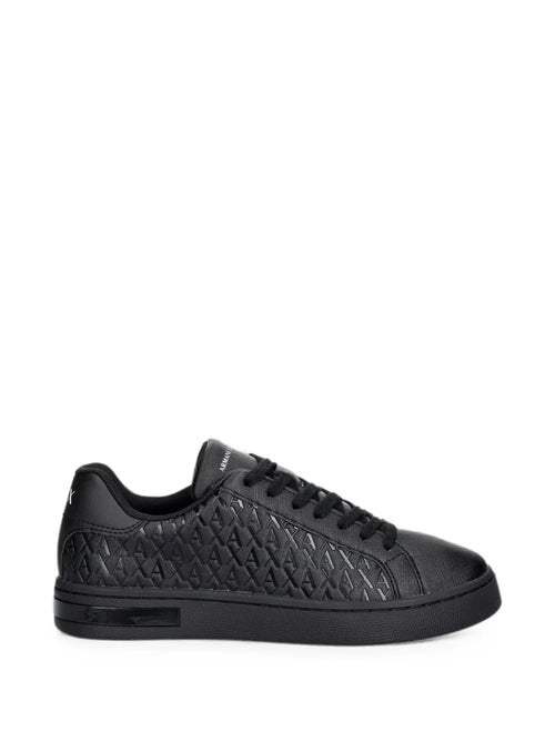 Armani Exchange tenis con agujetas y logo en relieve | negro | Image 1